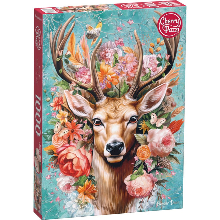 Cherry Pazzi 30752 Flower Deer 1000pc Jigsaw Puzzle