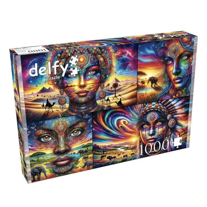 Delfy Worldly Godesses 1000pc Jigsaw Puzzle