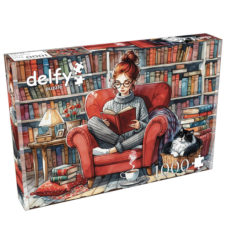 Delfy Cozy Reading Time 1000pc Jigsaw Puzzle