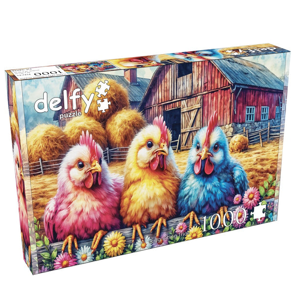 Delfy Egg-Citing Trio 1000pc Jigsaw Puzzle