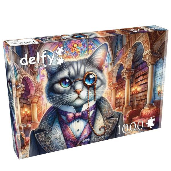 Delfy Gothic Purrfection 1000pc Jigsaw Puzzle