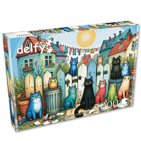 Delfy Whiskers On The Street 1000pc Jigsaw Puzzle