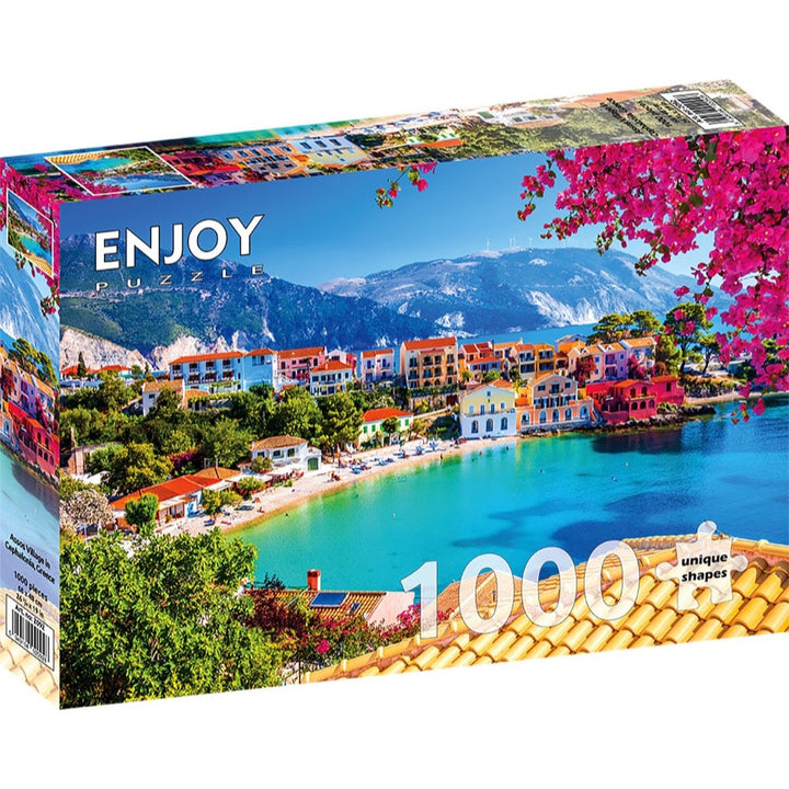 Enjoy 2092 Assos Village in Cephalonia Greece 1000pc Jigsaw Puzzle