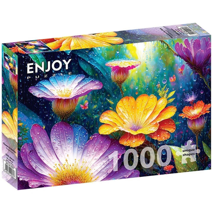 Enjoy 2130 Flowers in the Rain 1000pc Jigsaw Puzzle