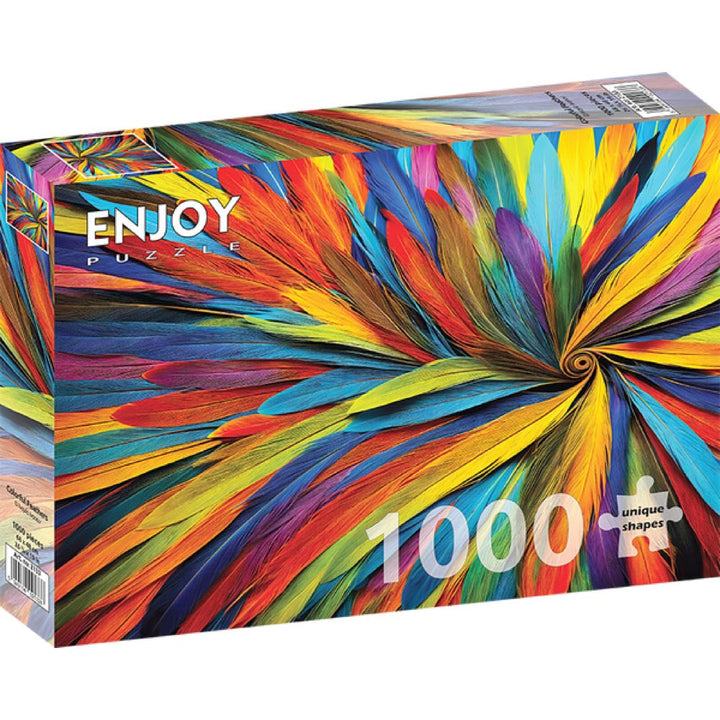 Enjoy 2133 Colorful Feathers 1000pc Jigsaw Puzzle