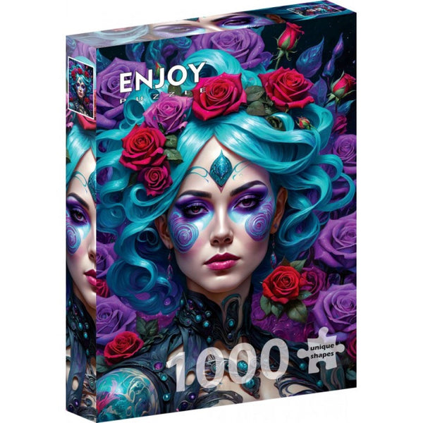 Enjoy 2169 Gothic Flowers Portrait 1000pc Jigsaw Puzzle