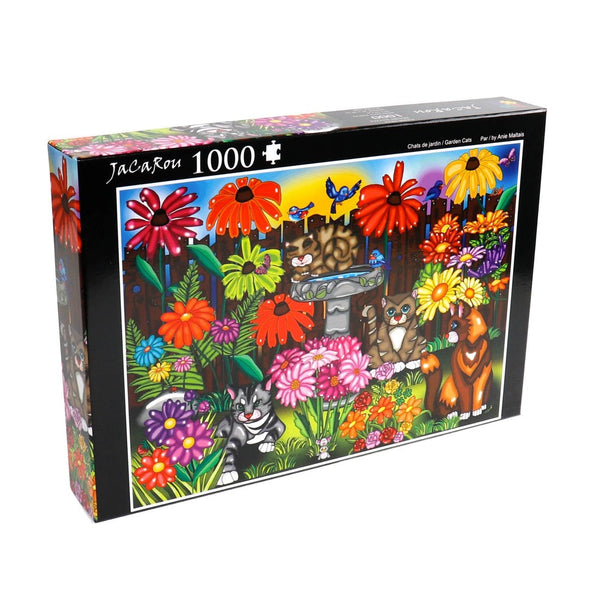 JaCaRou Garden Cats 1000PC Jigsaw Puzzle