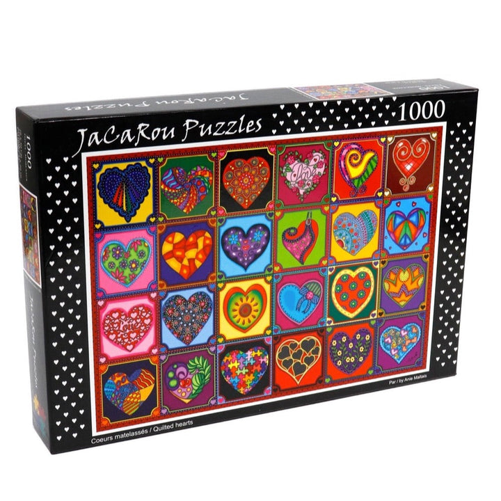 JaCaRou Quilted Hearts 1000PC Jigsaw Puzzle