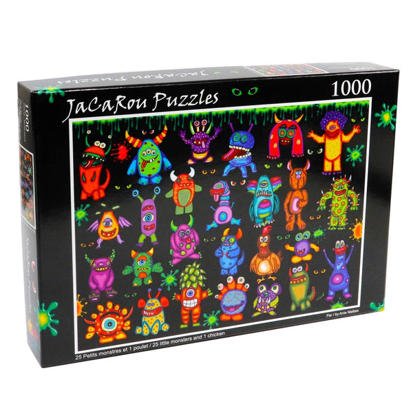 JaCaRou 25 Little Monsters 1000PC Jigsaw Puzzle