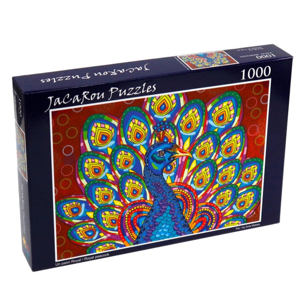 JaCaRou Royal Peacock 1000PC Jigsaw Puzzle