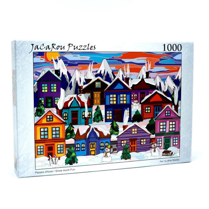 JaCaRou Snow Much Fun 1000PC Jigsaw Puzzle