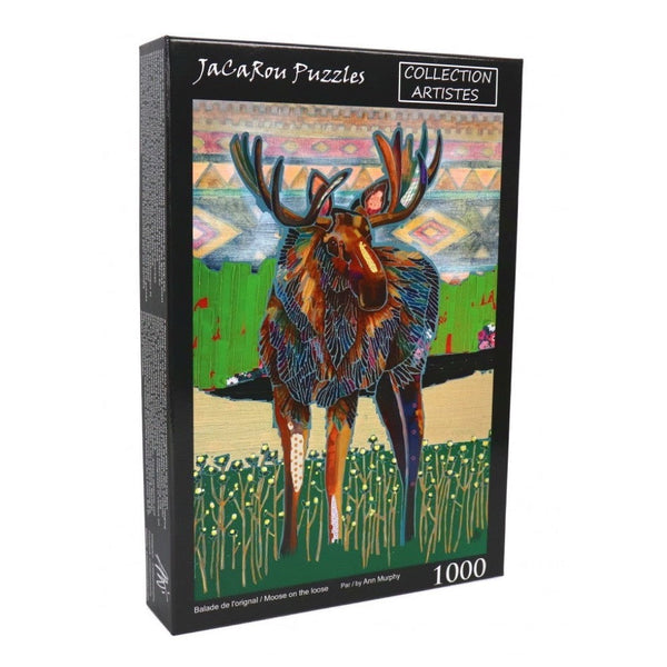 JaCaRou Moose On The Loose 1000PC Jigsaw Puzzle