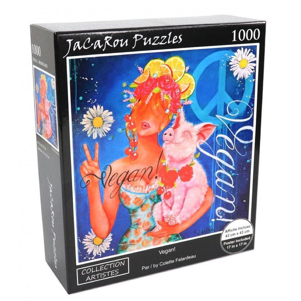 JaCaRou Vegan 1000PC Jigsaw Puzzle