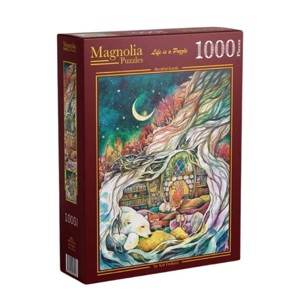 Magnolia 1102 Restful Earth Kat Fedora 1000pc Jigsaw Puzzle