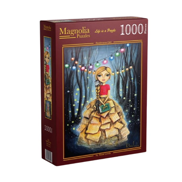 Magnolia 1724 Bookworm Girl 1000pc Jigsaw Puzzle