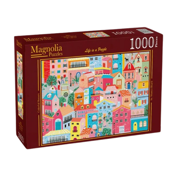 Magnolia 9101 Colorful Houses 1000pc Jigsaw Puzzle