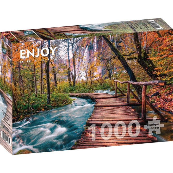 Enjoy Forest Stream in Plitvice Croatia 1000pc Jigsaw Puzzle