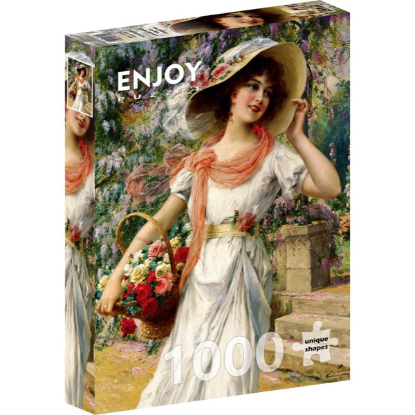 Enjoy Emile Vernon The Flower Garden 1000pc Jigsaw Puzzle