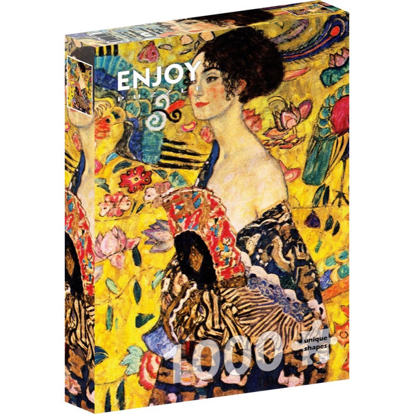 Enjoy Gustav Klimt Lady with a Fan 1000pc Jigsaw Puzzle