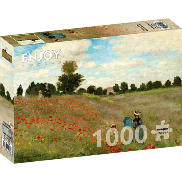 Enjoy Claude Monet Poppy Field 1000pc Jigsaw Puzzle