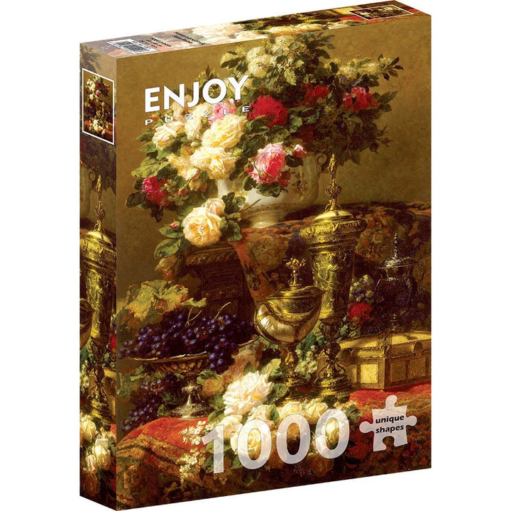 Enjoy Jean-Baptiste Robie Flowers and Fruit 1000pc Jigsaw Puzzle