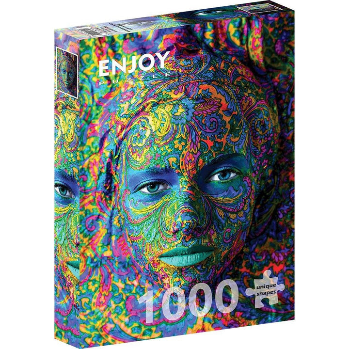 Enjoy Woman with Colour Art Makeup 1000pc Jigsaw Puzzle