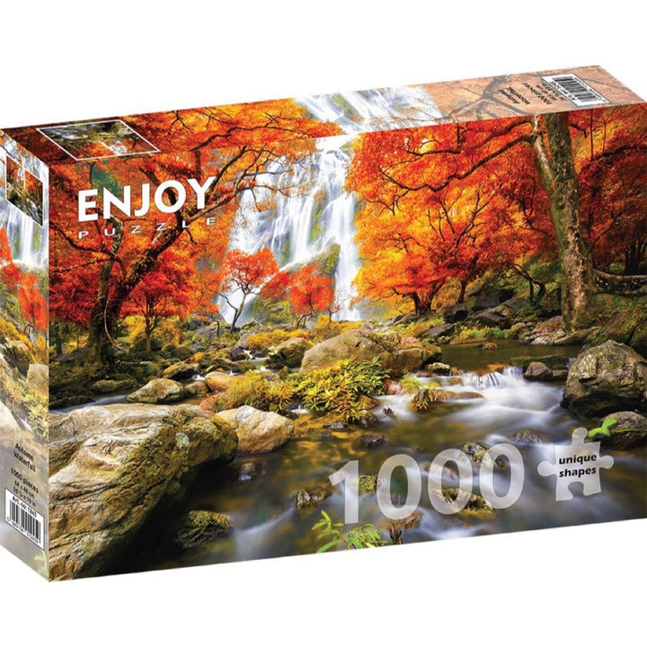 Enjoy Autumn Waterfall 1000pc Jigsaw Puzzle