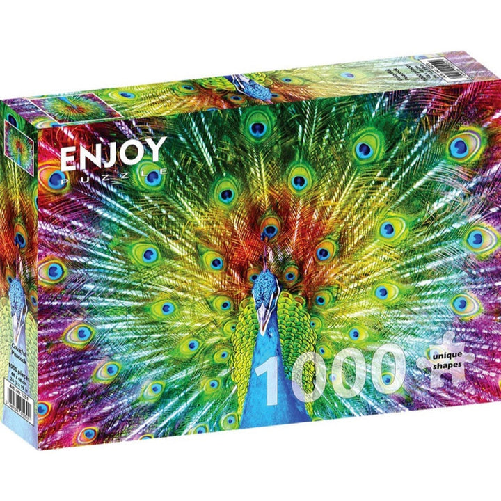 Enjoy 1251 Colorful Peacock 1000pc Jigsaw Puzzle