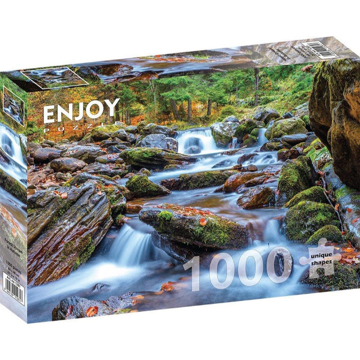 Enjoy Forest Stream in Autumn 1000pc Jigsaw Puzzle