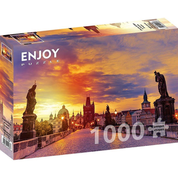 Enjoy Charles Bridge at Sunset Prague 1000pc Jigsaw Puzzle