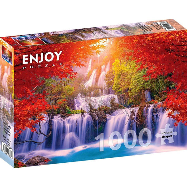 Enjoy Thee Lor Su Waterfall in Autumn Thailand 1000pc Jigsaw Puzzle