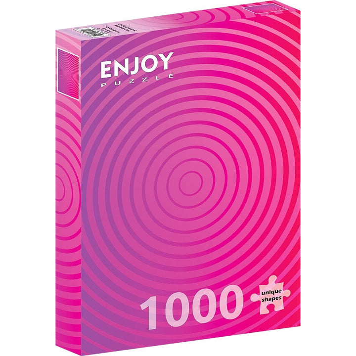 Enjoy 1302 Circle Gradient Number One 1000pc Jigsaw Puzzle