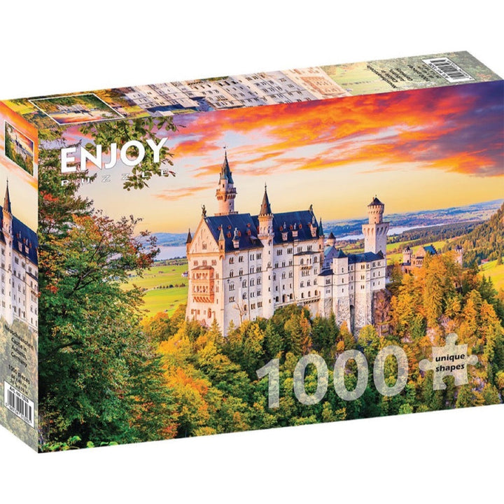 Enjoy Neuschwanstein Castle in Autumn Germany 1000pc Jigsaw Puzzle