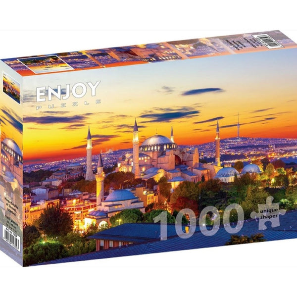 Enjoy Hagia Sophia at Sunset Istanbul 1000pc Jigsaw Puzzle