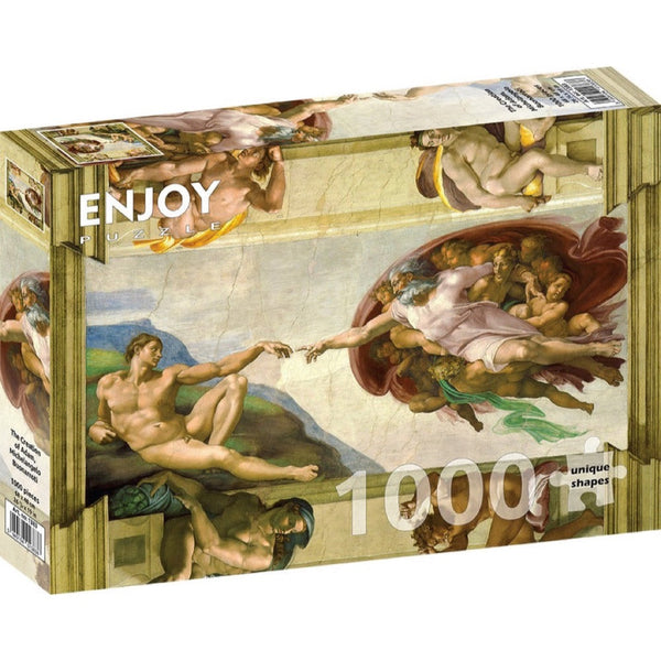 Enjoy Michelangelo Buonarroti The Creation of Adam 1000pc Jigsaw Puzzle