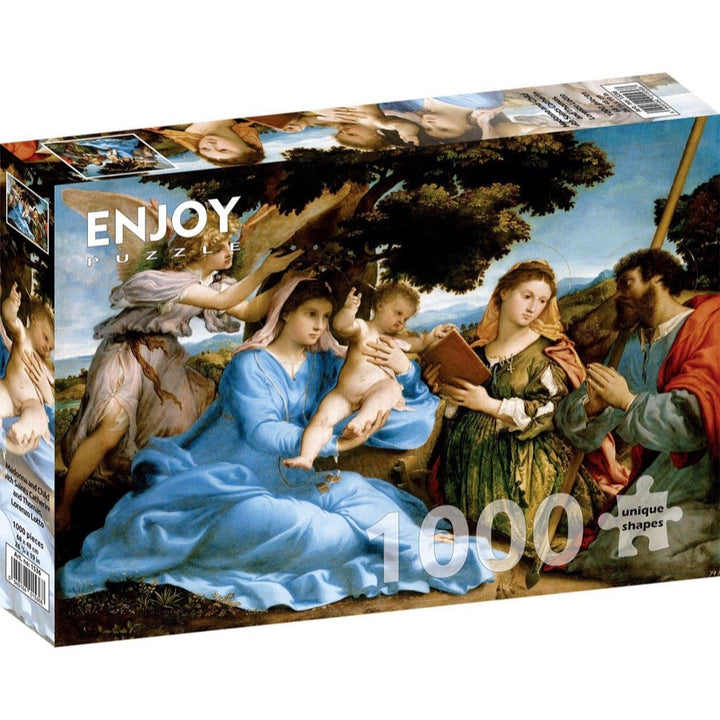 Enjoy Madonna and Child with Saints Catherine and Thomas 1000pc Jigsaw Puzzle