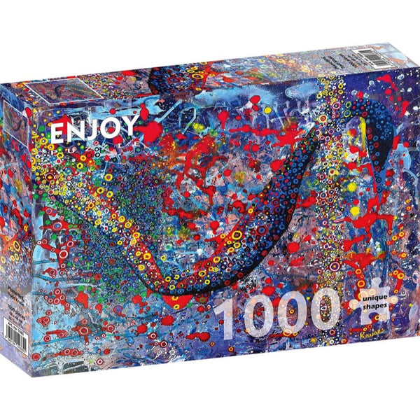 Enjoy Plume Bird 1000pc Jigsaw Puzzle