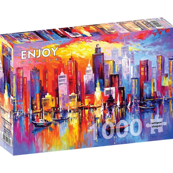 Enjoy Evening New York 1000pc Jigsaw Puzzle