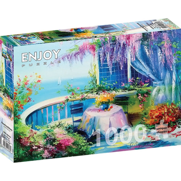 Enjoy Flowering Balcony 1000pc Jigsaw Puzzle