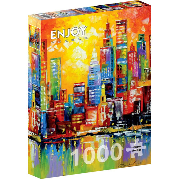 Enjoy Bright New York City 1000pc Jigsaw Puzzle