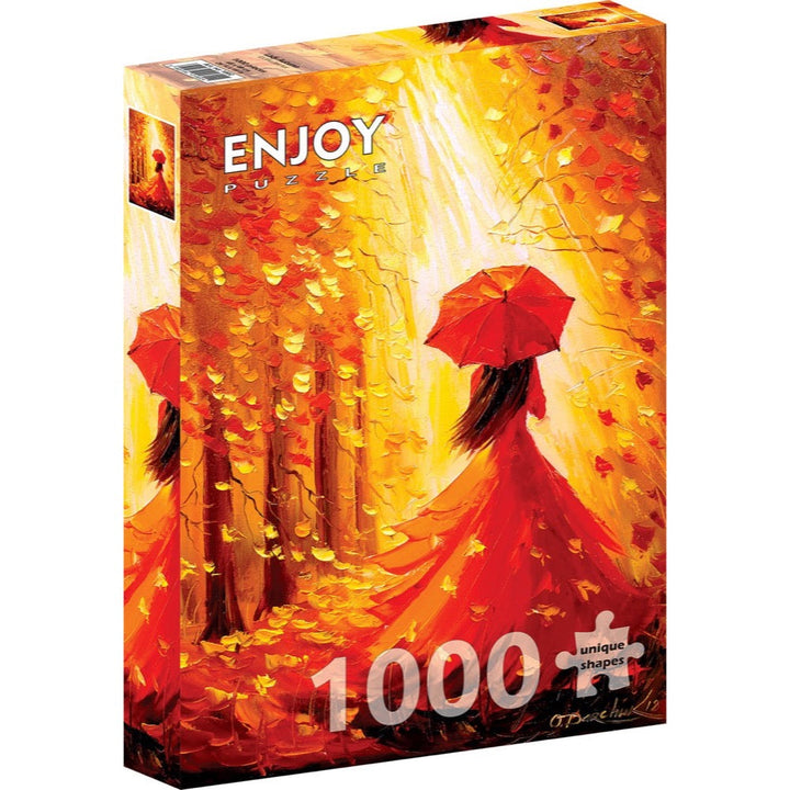 Enjoy Lady Autumn 1000pc Jigsaw Puzzle