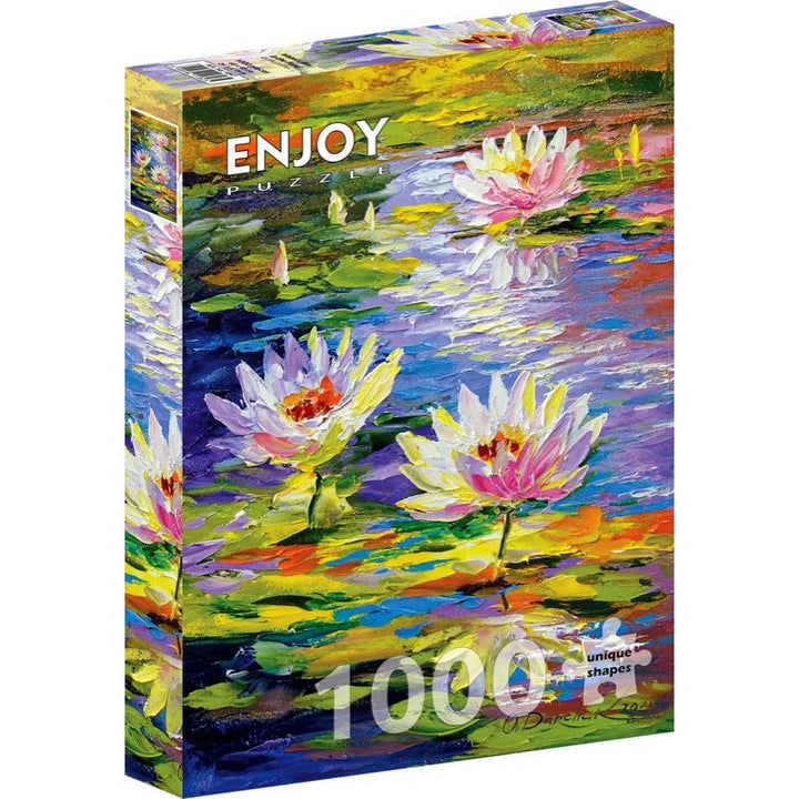 Enjoy Water Lilies in the Pond 1000pc Jigsaw Puzzle