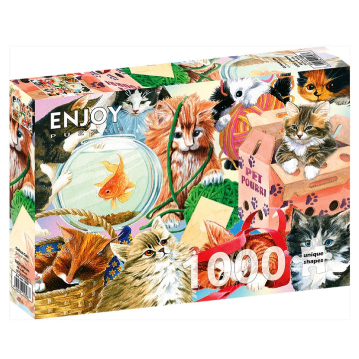 Enjoy Curious Cats 1000pc Jigsaw Puzzle