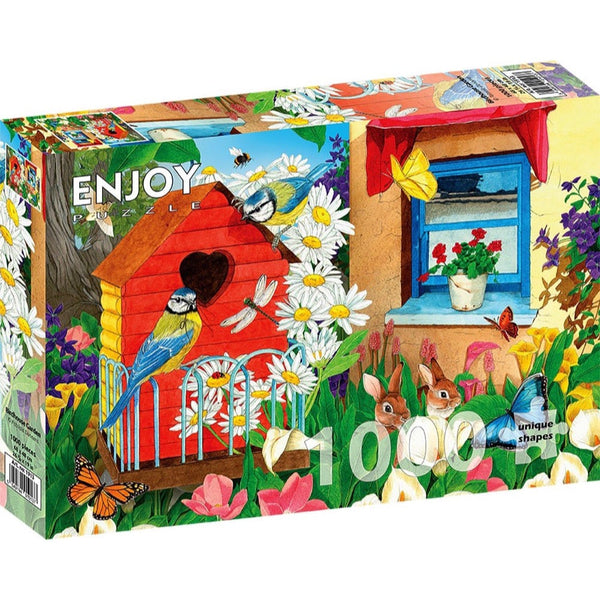 Enjoy Birdhouse Garden 1000pc Jigsaw Puzzle