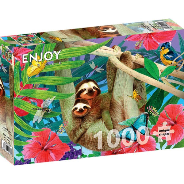 Enjoy Sweet Sloths 1000pc Jigsaw Puzzle