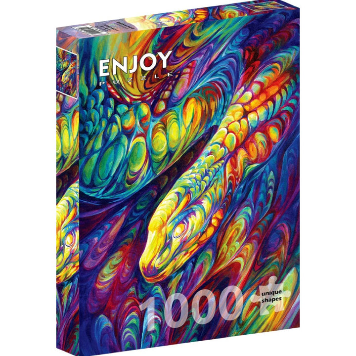 Enjoy Rainbow Snake 1000pc Jigsaw Puzzle