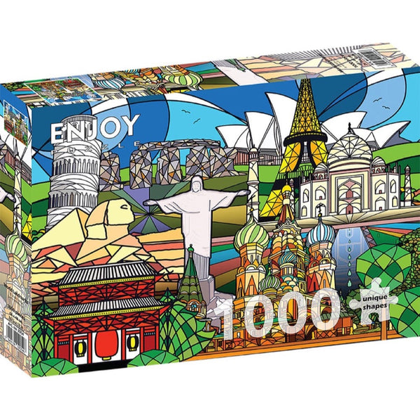 Enjoy World Landmarks 1000pc Jigsaw Puzzle