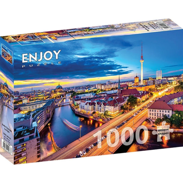 Enjoy Berlin Cityscape by Night 1000pc Jigsaw Puzzle