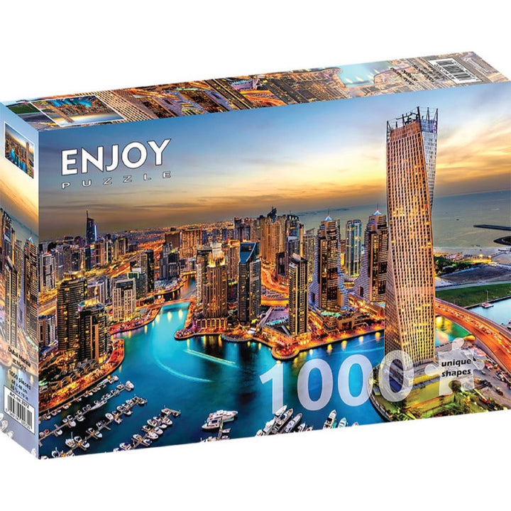 Enjoy Dubai Marina at Night 1000pc Jigsaw Puzzle