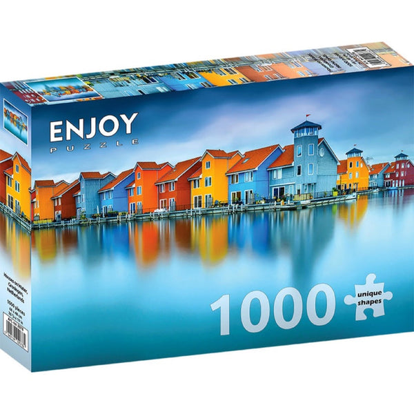 Enjoy Houses on Water Groningen Netherlands 1000pc Jigsaw Puzzle